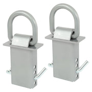 DURAFORCE 2pcs Adjustable Trailer Stake Pocket 5/8" D Ring Zinc Coated For Standard 2"x4"