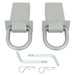 DURAFORCE 2pcs Adjustable Trailer Stake Pocket 5/8" D Ring Zinc Coated For Standard 2"x4"