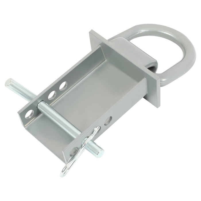 DURAFORCE 2pcs Adjustable Trailer Stake Pocket 5/8" D Ring Zinc Coated For Standard 2"x4"