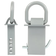 DURAFORCE 2pcs Adjustable Trailer Stake Pocket 5/8" D Ring Zinc Coated For Standard 2"x4"