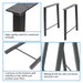 DURAFORCE 28" Metal Table Legs Trapezoid Coffee Table Legs Desk Legs Heavy Duty Steel 2PCS