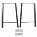 DURAFORCE 28" Metal Table Legs Trapezoid Coffee Table Legs Desk Legs Heavy Duty Steel 2PCS
