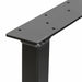 DURAFORCE 28" Metal Table Legs Trapezoid Coffee Table Legs Desk Legs Heavy Duty Steel 2PCS