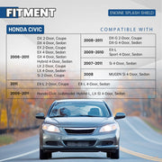 DURAFORCE Front Engine Splash Shield Under Cover For Honda Civic 2006-2011 #74111-SNA-A00