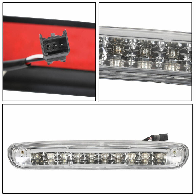 DURAFORCE Clear 3RD Third Brake Light Cargo Lamp For 07-13 14 Chevy Silverado GMC Sierra