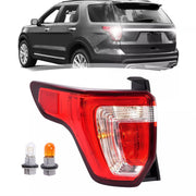 DURAFORCE For 2016 2017 2018 2019 Ford Explorer Driver Side Tail Light Brake Lamp w/Bulb