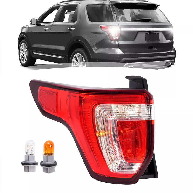 DURAFORCE For 2016 2017 2018 2019 Ford Explorer Driver Side Tail Light Brake Lamp w/Bulb