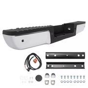 DURAFORCE Chrome Rear Bumper Assembly For 2008-2016 Ford F250 F350 F450 w/ Sensor Holes