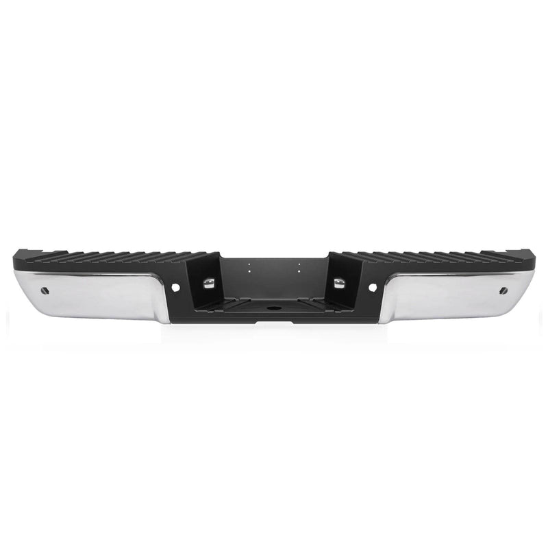 DURAFORCE Chrome Rear Bumper Assembly For 2008-2016 Ford F250 F350 F450 w/ Sensor Holes