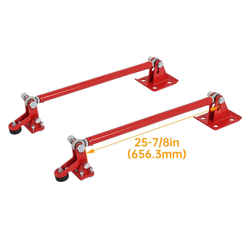 DURAFORCE Traction Tie Bars For Chevrolet Silverado GMC Sierra 1999-2018 Red 2WD 4WD