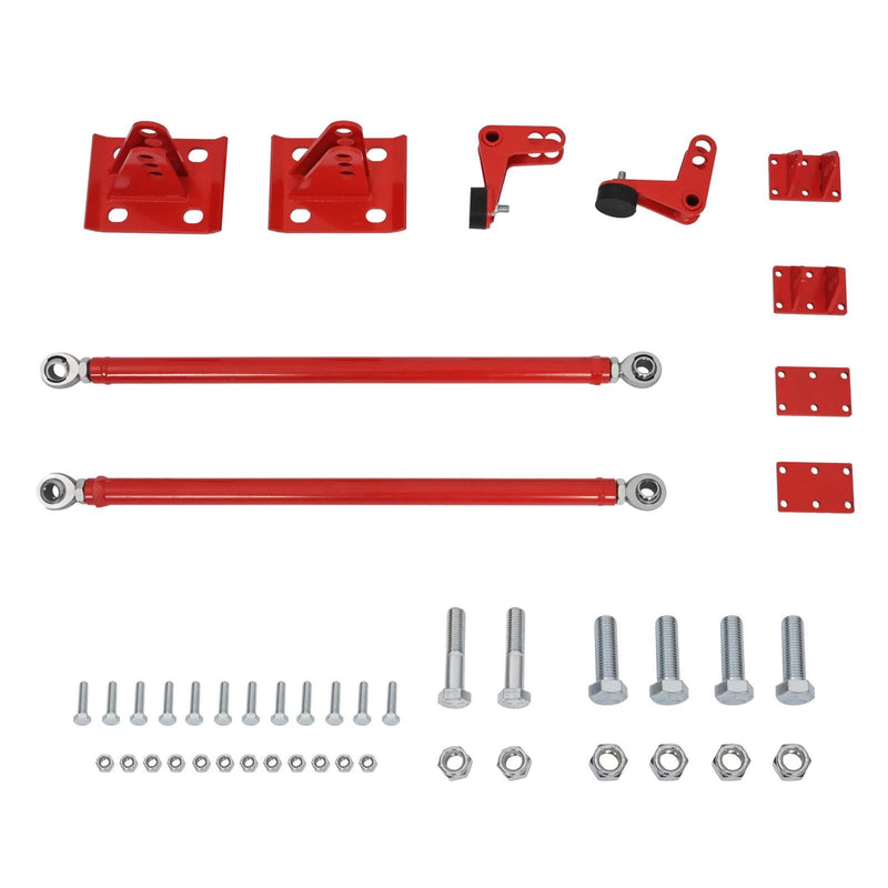 DURAFORCE Traction Tie Bars For Chevrolet Silverado GMC Sierra 1999-2018 Red 2WD 4WD