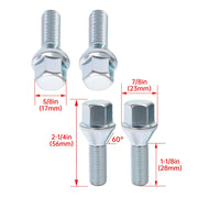 DURAFORCE 20X Wheel Lug Bolts For Jeep Cherokee Compass Chrysler 200 Dodge Dart 2012-2025