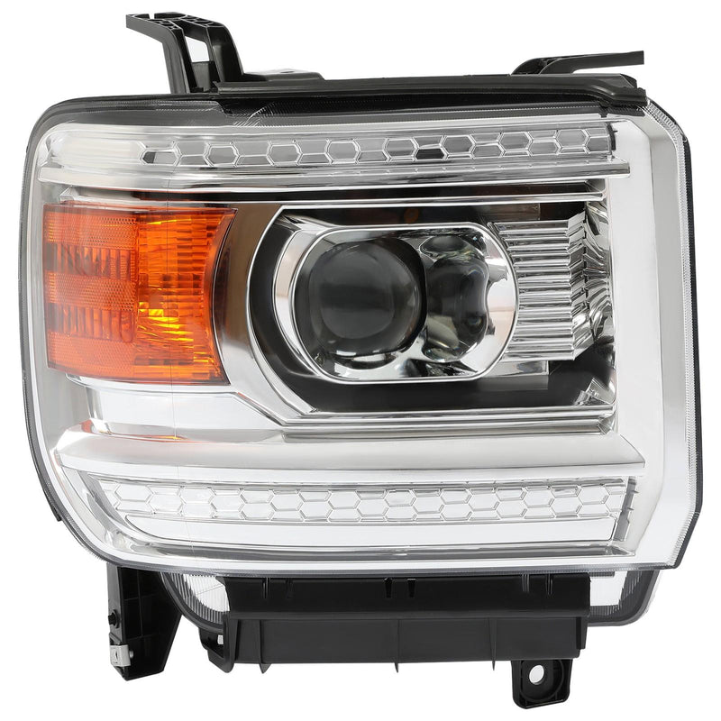 DURAFORCE Halogen Headlights Projector For 2014-2018 GMC Sierra 1500 15-19 2500 3500HD