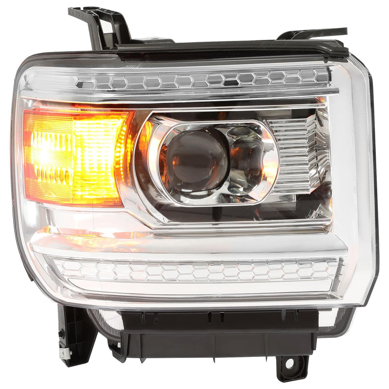 DURAFORCE Halogen Headlights Projector For 2014-2018 GMC Sierra 1500 15-19 2500 3500HD
