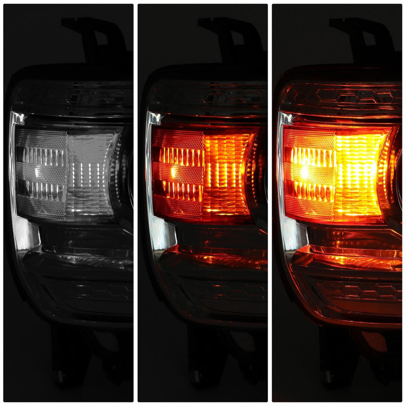 DURAFORCE Halogen Headlights Projector For 2014-2018 GMC Sierra 1500 15-19 2500 3500HD