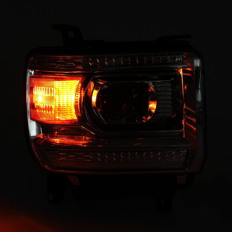 DURAFORCE Halogen Headlights Projector For 2014-2018 GMC Sierra 1500 15-19 2500 3500HD