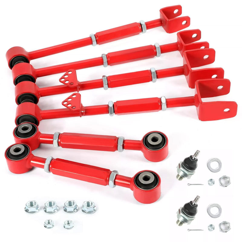 DURAFORCE Suspension Rear Camber Control Arms Toe Kit for Accord TL 08-2013 Powder Coated