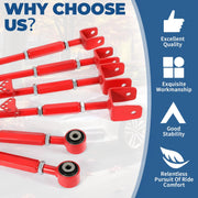 DURAFORCE Suspension Rear Camber Control Arms Toe Kit for Accord TL 08-2013 Powder Coated