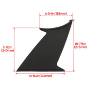DURAFORCE Black Fit For Subaru Impreza WRX STI 2015-2021 Rear Spoiler Wing Stabilizer 2pcs