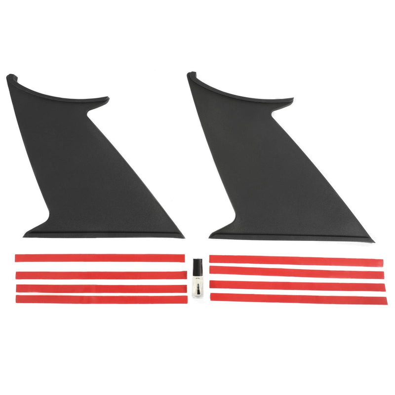 DURAFORCE Black Fit For Subaru Impreza WRX STI 2015-2021 Rear Spoiler Wing Stabilizer 2pcs