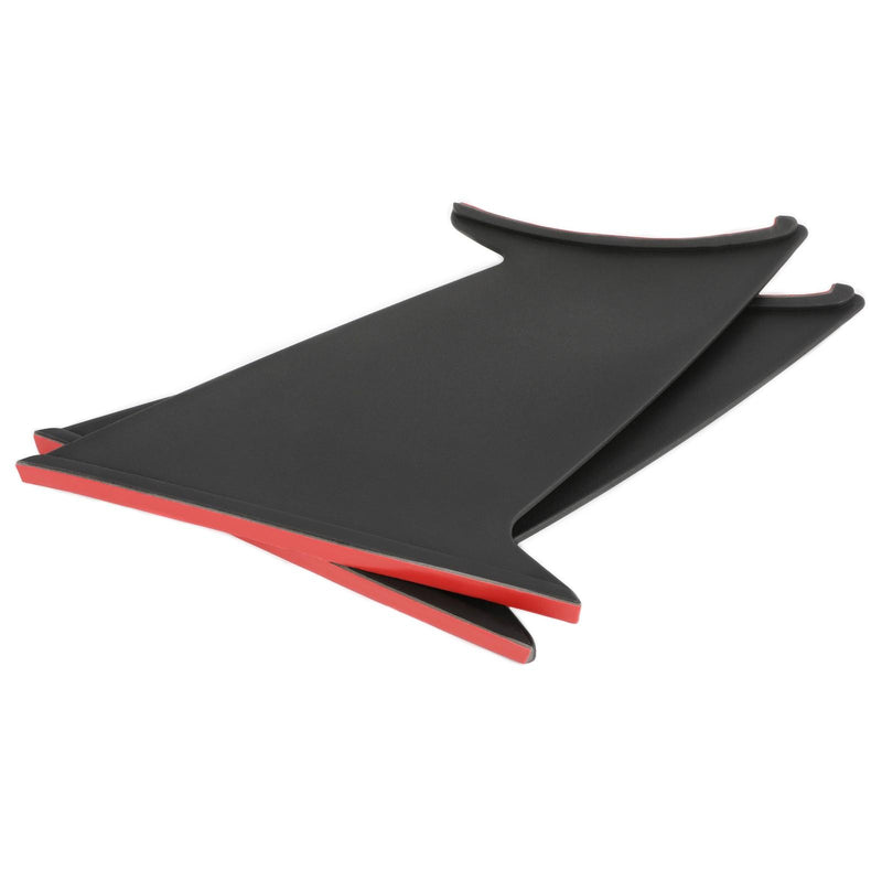DURAFORCE Black Fit For Subaru Impreza WRX STI 2015-2021 Rear Spoiler Wing Stabilizer 2pcs