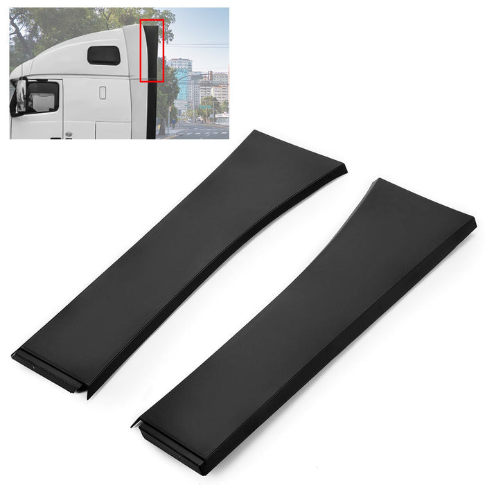DURAFORCE 2PCS Upper Cab Fairing Extension Air Deflector For Volvo VNL 2004-2016 #82286080