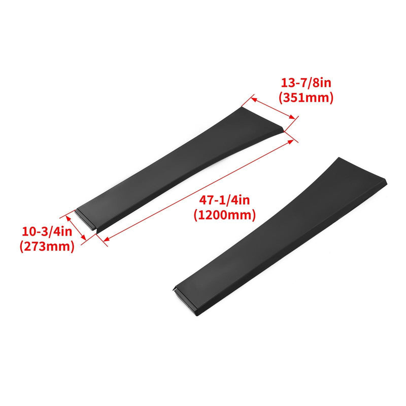 DURAFORCE 2PCS Upper Cab Fairing Extension Air Deflector For Volvo VNL 2004-2016 #82286080