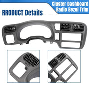 DURAFORCE For Chevy S10 Blazer GMC Jimmy 03-04 Bravada 98-04 Cluster Dash Trim Bezel Cover