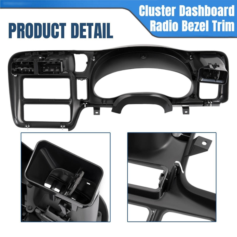 DURAFORCE For Chevy S10 Blazer GMC Jimmy 03-04 Bravada 98-04 Cluster Dash Trim Bezel Cover
