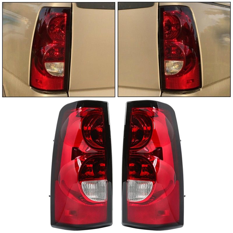 DURAFORCE Rear Brake Lamps Tail Lights For Chevy Silverado 1500 2500 3500 HD 2003-2006 L+R