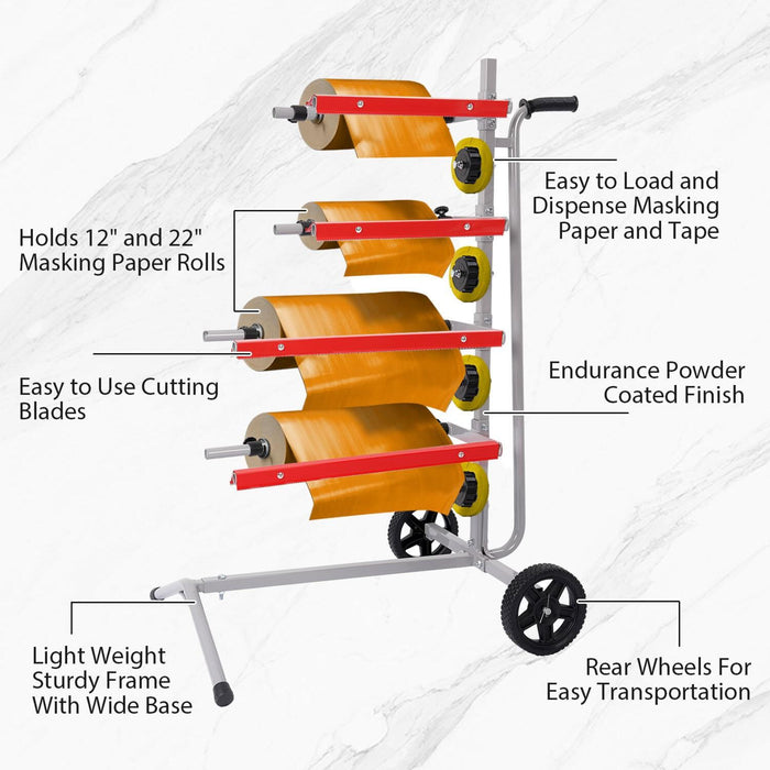 DURAFORCE Masking Machines Masking Paper Stand Machine Masking Stations Mobile Masker