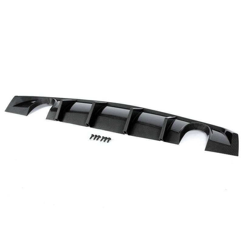 DURAFORCE Carbon Fiber Style Rear Diffuser Bumper Lip Valance For Charger SRT8 2012-2014