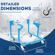DURAFORCE Engine Cradle W/Wheels For Ford Small Block Mover Repair Rebuild Stand 1000LBS