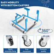 DURAFORCE Engine Cradle W/Wheels For Ford Small Block Mover Repair Rebuild Stand 1000LBS
