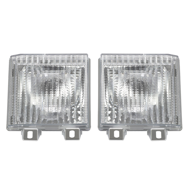 DURAFORCE L&R Clear Turn Signal Corner Side Marker Light Lamp For Chevy GMC Pickup Truck