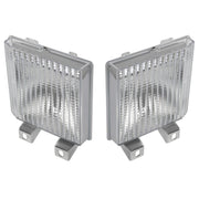 DURAFORCE L&R Clear Turn Signal Corner Side Marker Light Lamp For Chevy GMC Pickup Truck