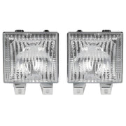 DURAFORCE L&R Clear Turn Signal Corner Side Marker Light Lamp For Chevy GMC Pickup Truck