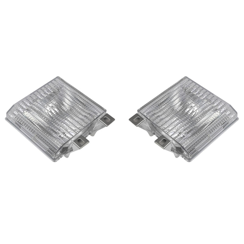 DURAFORCE L&R Clear Turn Signal Corner Side Marker Light Lamp For Chevy GMC Pickup Truck