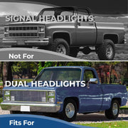 DURAFORCE L&R Clear Turn Signal Corner Side Marker Light Lamp For Chevy GMC Pickup Truck