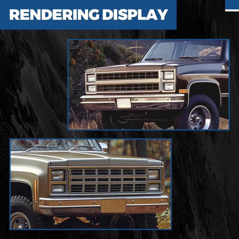 DURAFORCE L&R Clear Turn Signal Corner Side Marker Light Lamp For Chevy GMC Pickup Truck