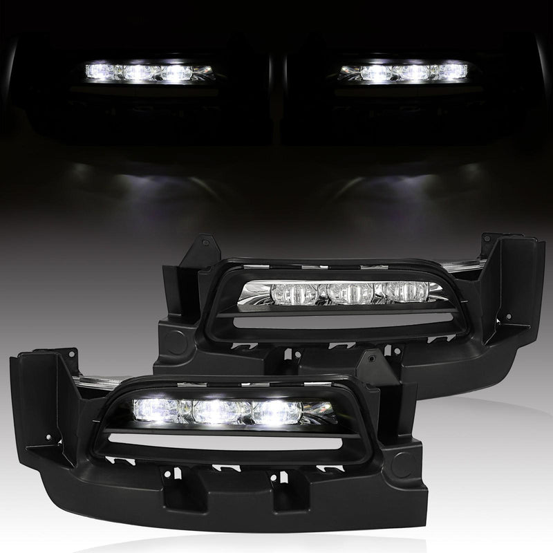 DURAFORCE LED Fog Lights Bumper Lamps+Switch+Wiring Kits For Dodge Charger 2015-2020 2022