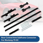 DURAFORCE Upper & Lower Tubular Rear Control Arms Subframe Connector For Mustang 79-04