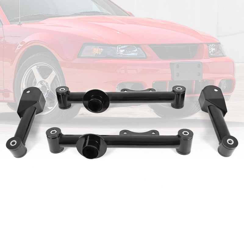DURAFORCE Upper & Lower Tubular Rear Control Arms Subframe Connector For Mustang 79-04