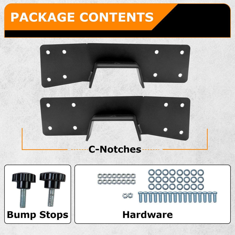 DURAFORCE For 1999-2006 Chevrolet Silverado 1500 Rear Axle Lowering C Notch Drop Flip Kit