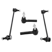 DURAFORCE 4x Front Stabilizer Sway Bar End Links & Outer Tie Rod Kit For Equinox 2010-2017