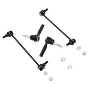 DURAFORCE 4x Front Stabilizer Sway Bar End Links & Outer Tie Rod Kit For Equinox 2010-2017
