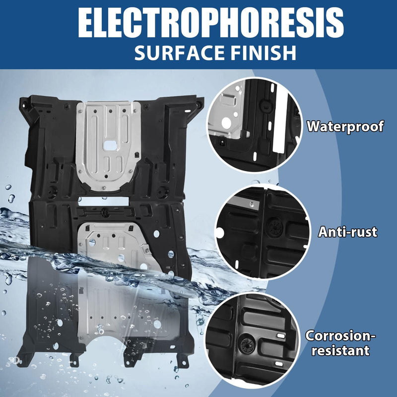 DURAFORCE Engine Splash Shield For Honda Civic 2012/Acura ILX 2013 Under Cover Skid Plate