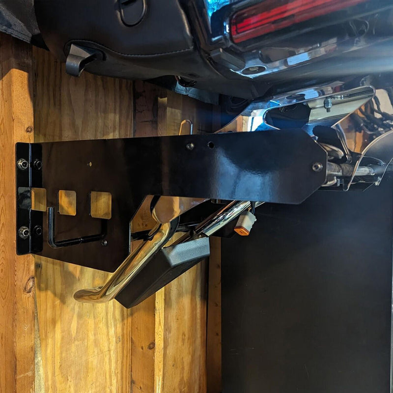 DURAFORCE Luggage Trunk Backrest Wall Mount Storage Rack For Harley Road Glide accessories
