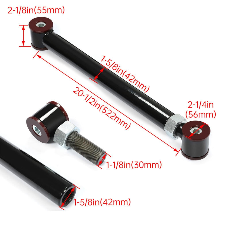 DURAFORCE For 1994-09 Dodge Ram 4x4 0-6" Lift Adjustable Front Upper Lower Control Arms