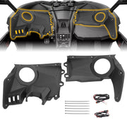 DURAFORCE For Can-Am Maverick X3 2017-2024 Dash Speaker Stereo Panel Mount Pods Audio Kit